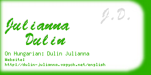 julianna dulin business card